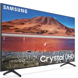 Samsung 55-inch TU-7000 Series Class Smart TV | Crystal UHD - 4K HDR - with Alexa Built-in | UN55TU7000FXZA, 2020 Model