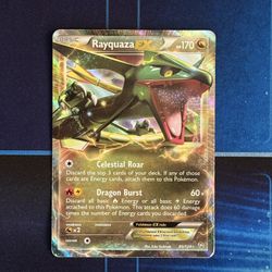 Rayquaza EX - 85/124 - Pokemon Dragons Exalted Black & White Ultra Rare Card LP