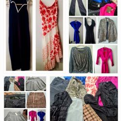 10 PIECE LADIES CLOTHING LOT SIZES  XS-L 