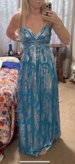 Beautiful Aidan Mattox Empire Waist Maxi Dress