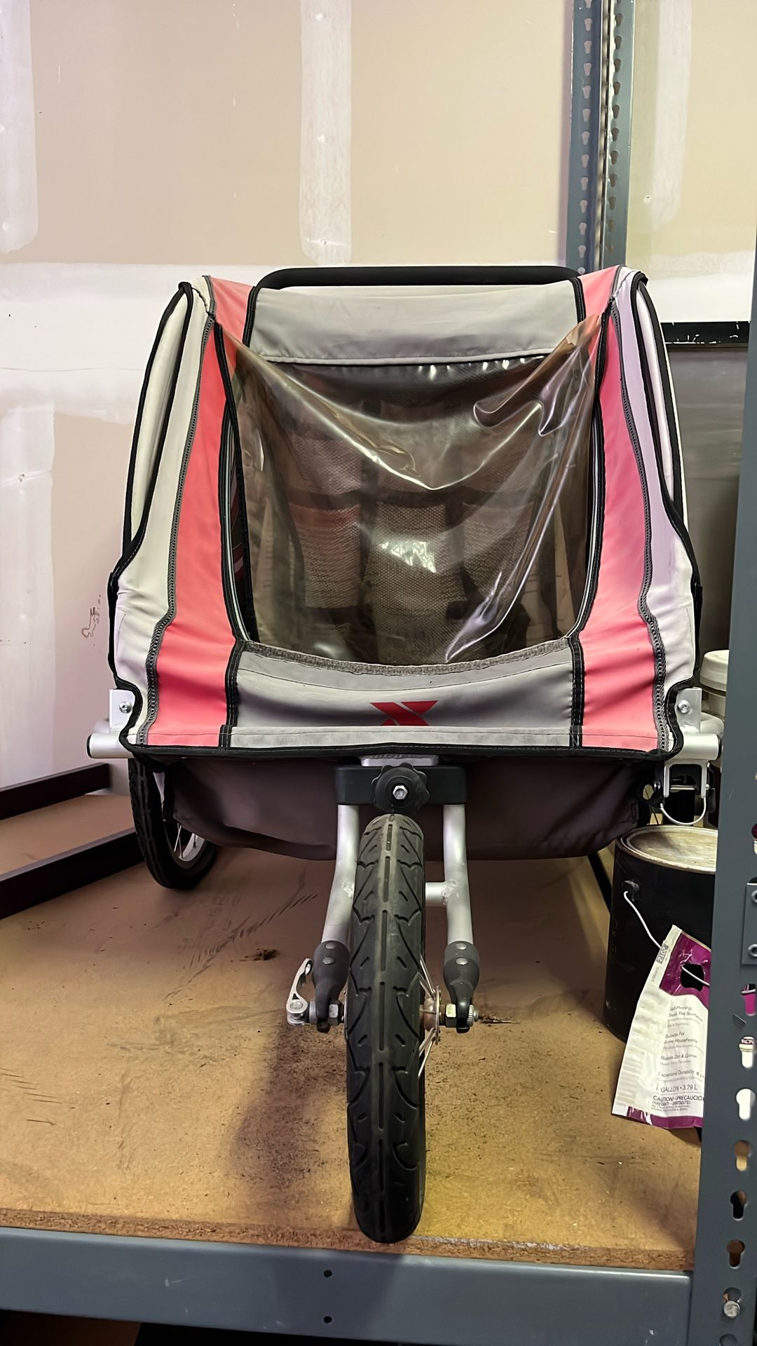 Veelar Bike Trailer & Stroller 2 in 1 Double Seat for Toddlers, Kids, Child Bicycle Carrier Jogger