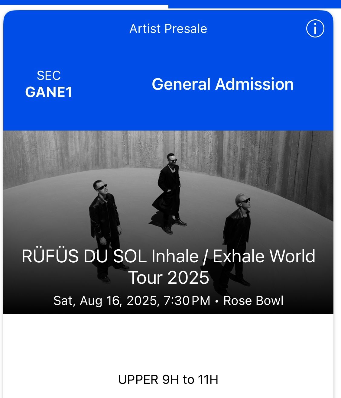 Rufus du Sol Concert 8/16