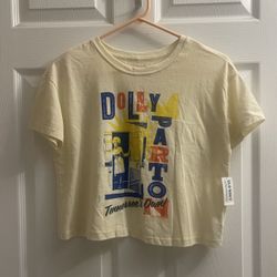Brand New Dolly Parton’s Crop Tee Size XS Juniors 