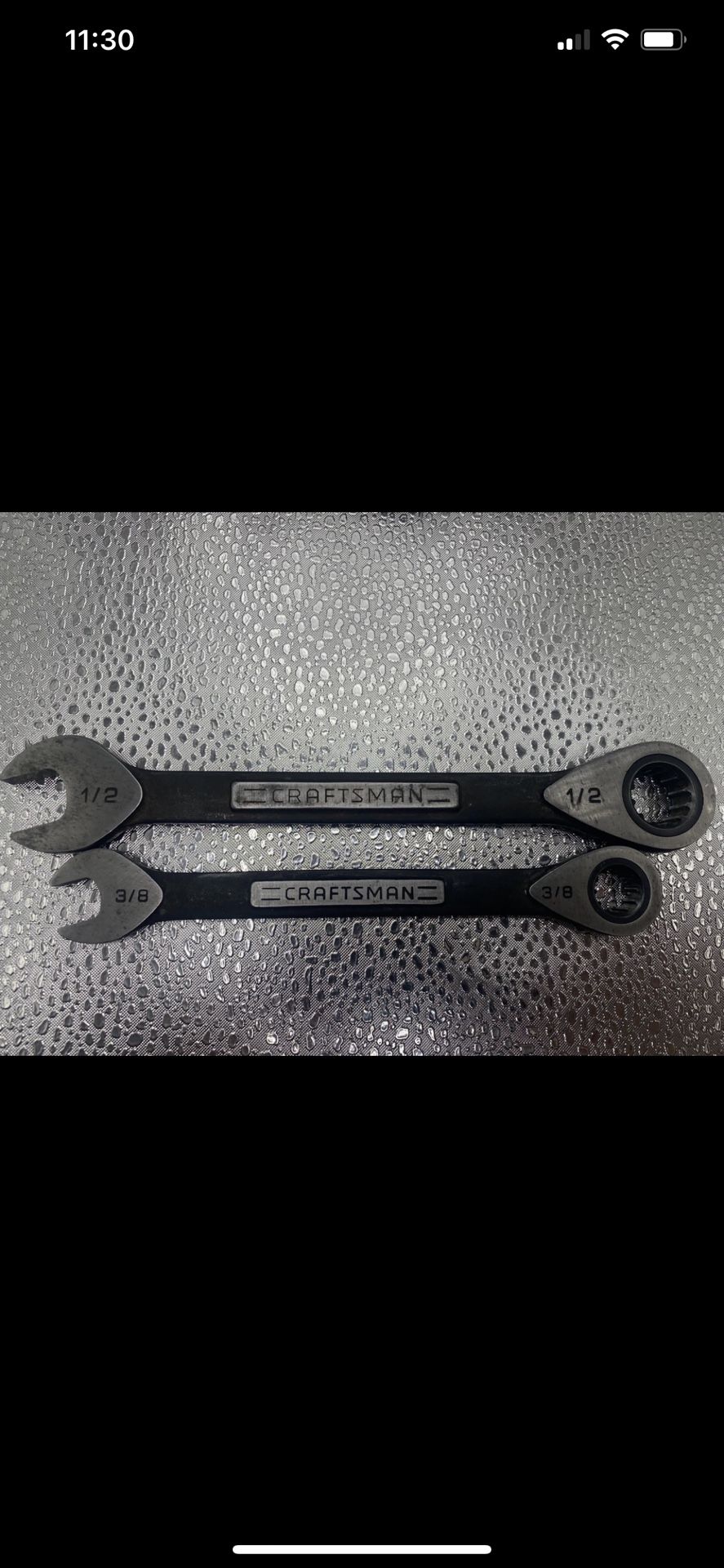 Bundle Lot Of 2 Vintage Rare Craftsman Y Series Ratcheting Combination Wrench