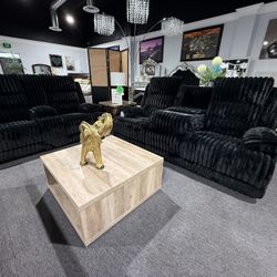 2 Pc Power  Recliner Sofa And Loveseat 