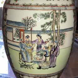 Vintage Chinese Pottery Vase 