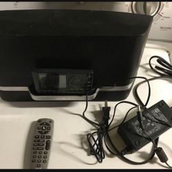 Sirius XM Radio SXABB1 Boombox Speaker With Satellite Receiver Radio W/remote and all plugs, ac adapter, etc