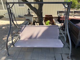 Porch swing. No cushions