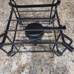 Warming Stand, metal frame, uses candle or sterno jar. New $1.00,  Giftable