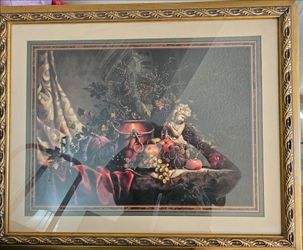 Home Interior Vintage Framed Picture. MUST PICKUP