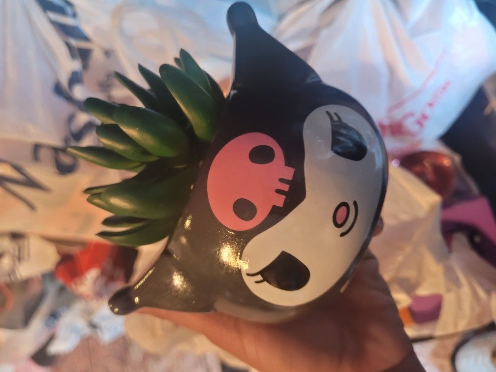 Karomi Small Planter With Fake Plant