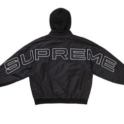 Supreme Hooded Stadium Jacket - Large/Black