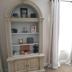 Lighted China Cabinet Display with Glass Shelves