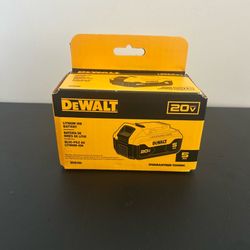 $60 NEW Dewalt5.0ah Battery (20-volt)