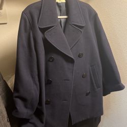 Keith London Peacoat Navy Size M Or Large