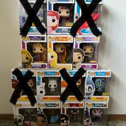 DISNEY POP FUNKOS (read description)