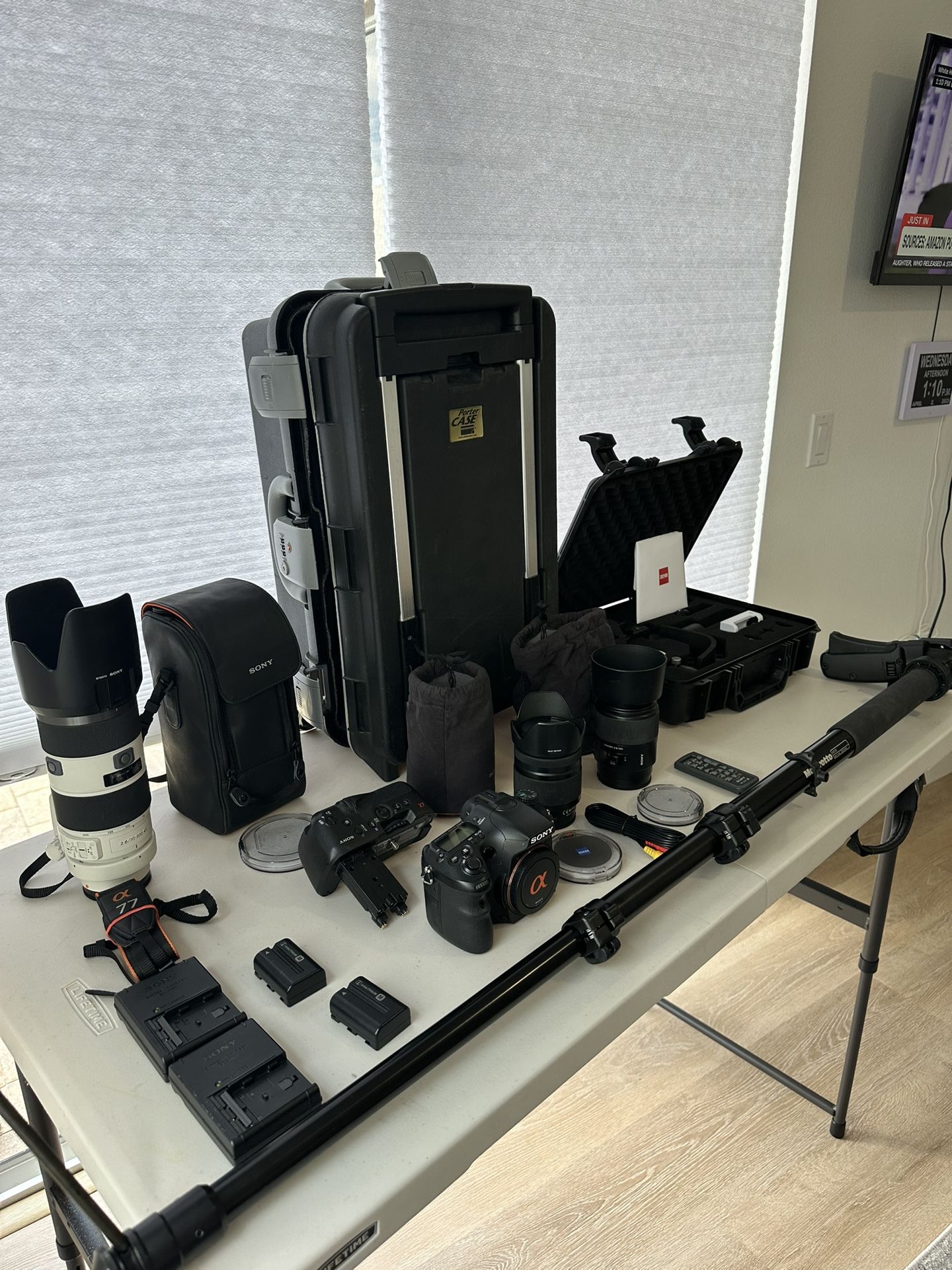 Professional Camera Equipment- Entire Lot - Mint Condition