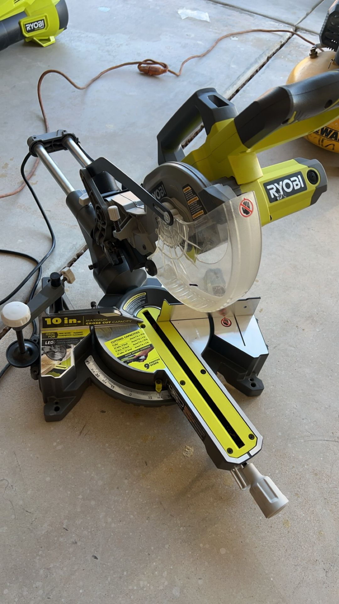 Ryobi 7 1/4 Inch Compound Sliding Miter Saw for Sale in Goodyear, AZ ...
