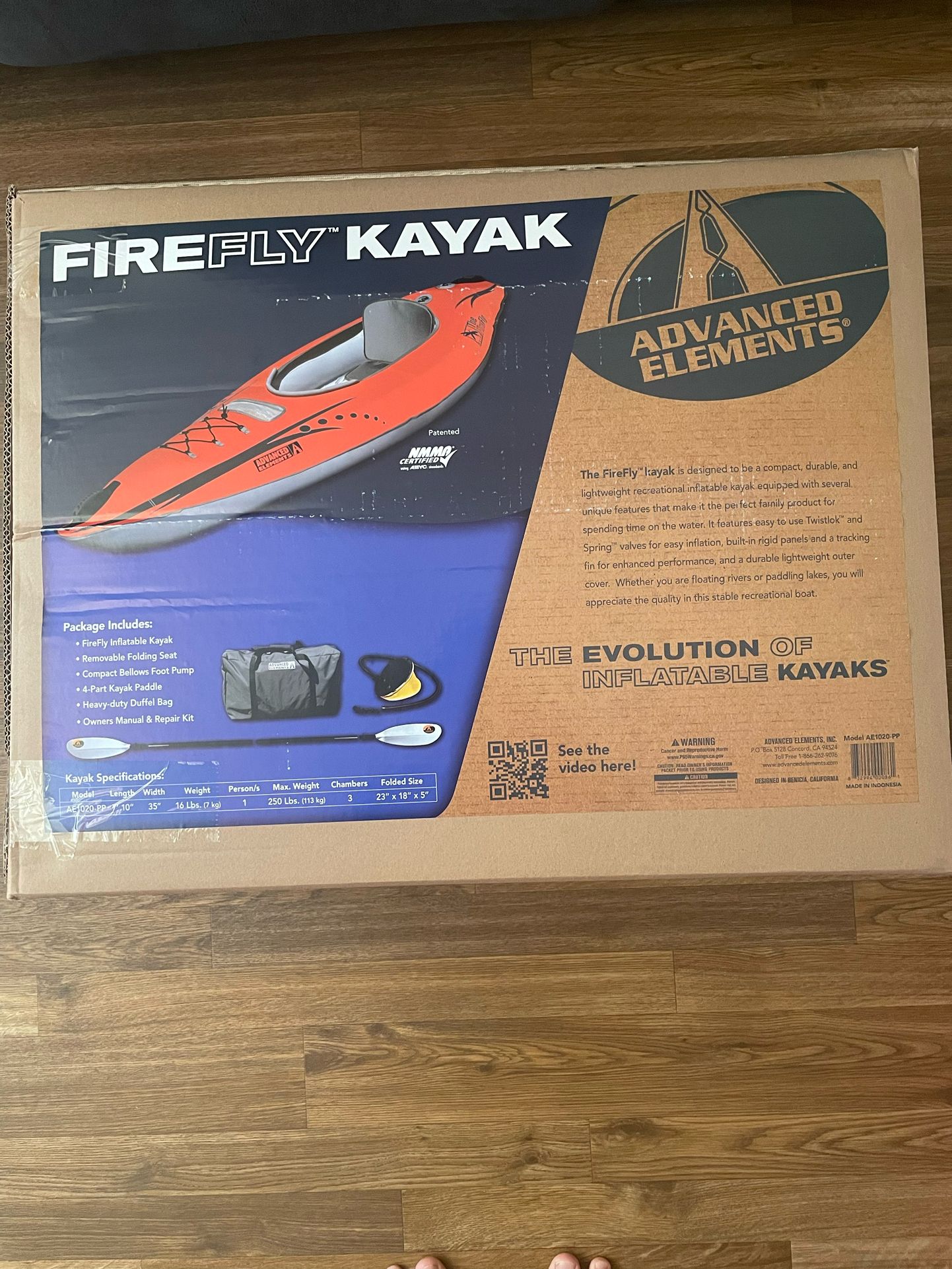 Advanced Elements Firefly Inflatable Kayak 1020-PP