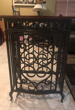Wrought iron wine rack