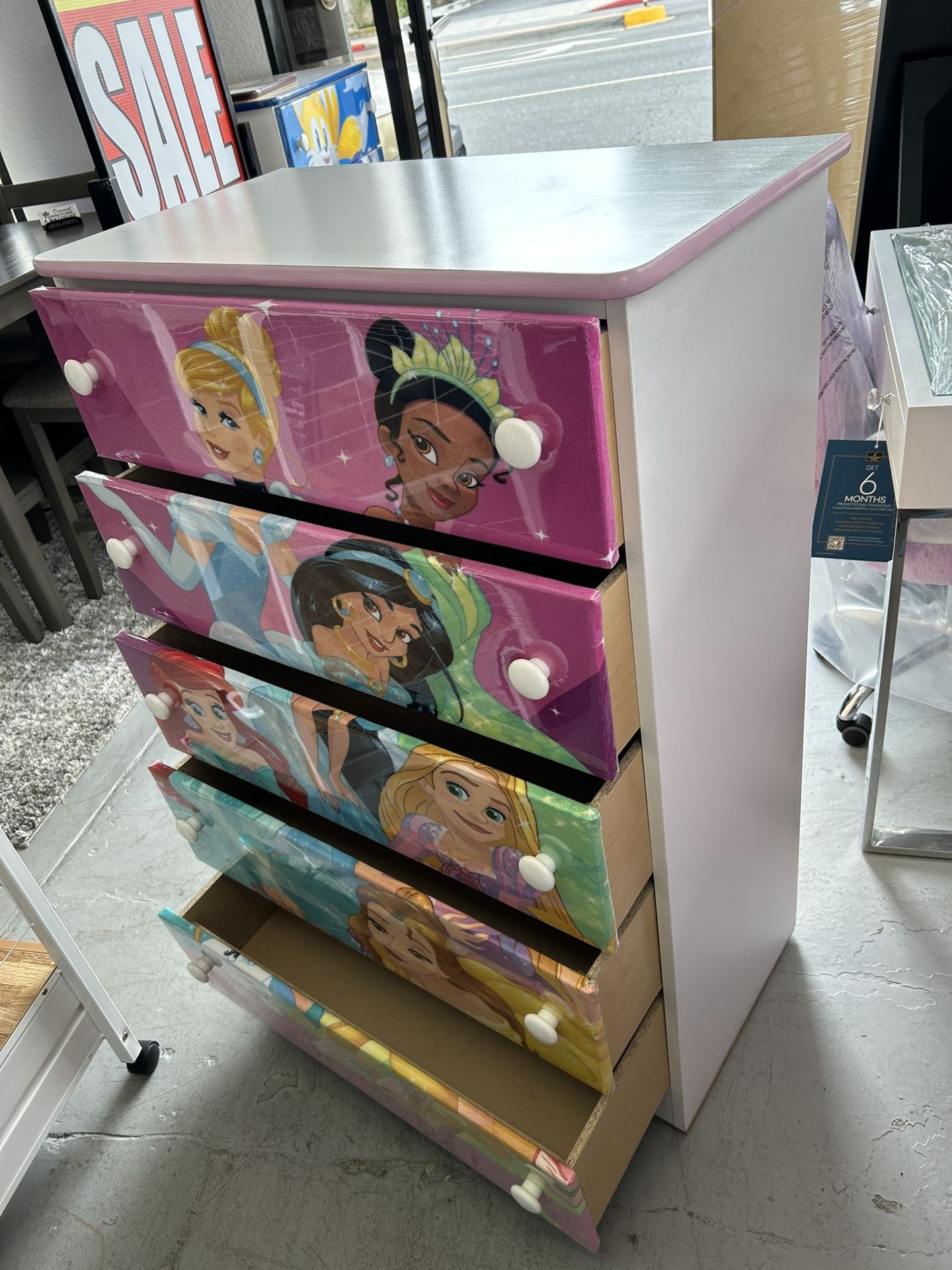 princess dresser Antique Tiger Oak Two Over One offering a fresh scent and natural protection for garments Disney Princess Sparkle White Full