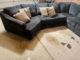 Navy Modmax Nuvella  sectional