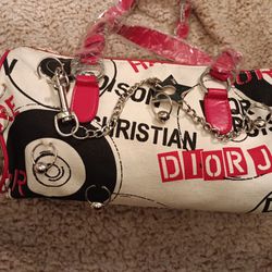 John Galliano for Christian Dior Logo Tote Bag