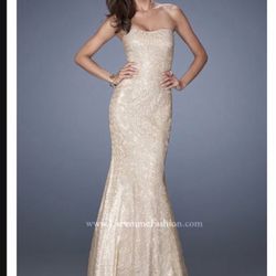 La Femme Designer Mermaid gown Size 2