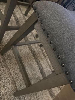 upholstered counter-height or bar-height stools