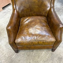 Nobel House Leather antique Styled  Side Chair