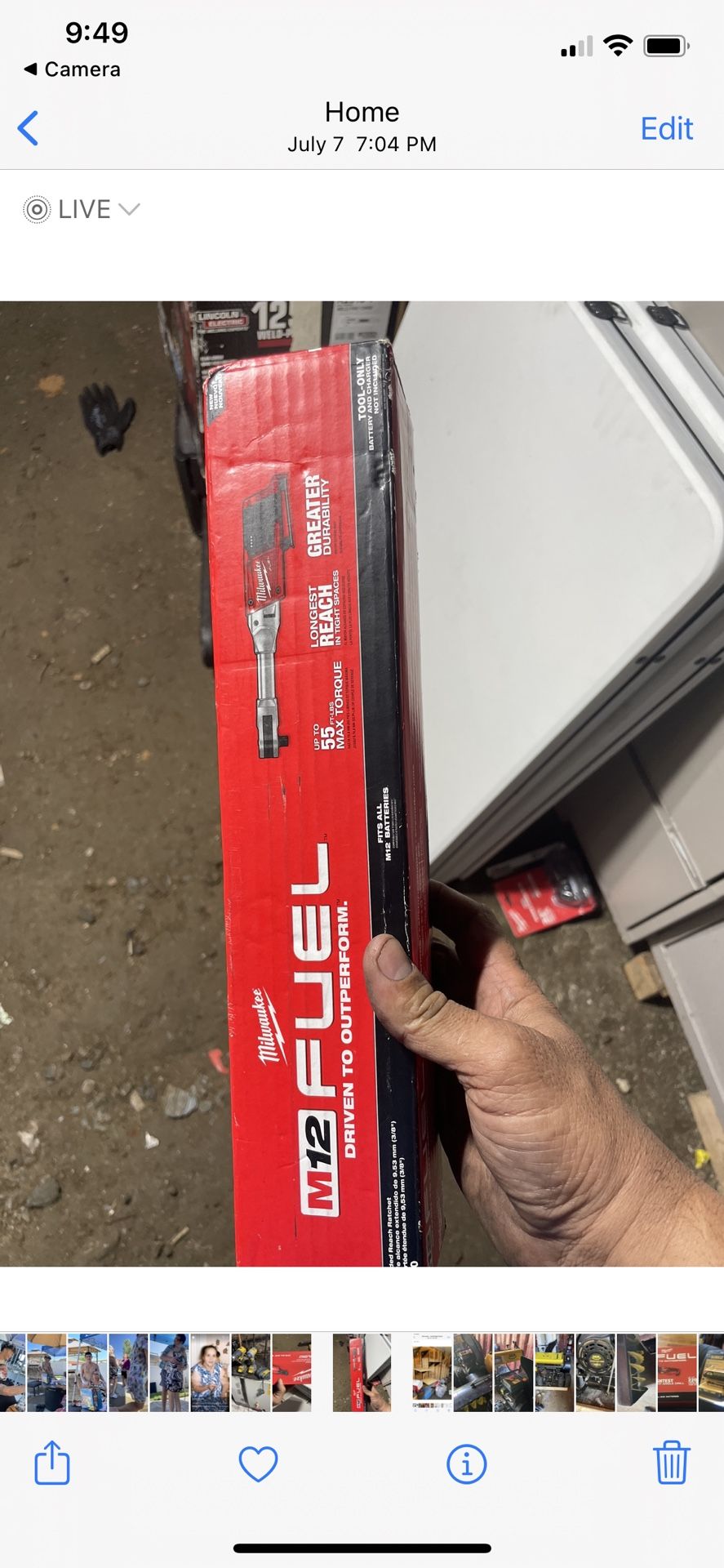 M12 Fuel 3/8 Ratchet Milwaukee 