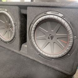 🔥 KICKER CompR Dual 12” Subwoofer Box – HARD HITTING 🔥