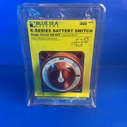 Blue Sea 9003E Systems 350 Amp E-Series Battery Switch Marine On/Off AFD Red