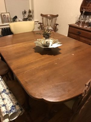 Dinning Table And China Hutch Antique 6 Chairs For Sale In Norfolk VA Dinning Table And China Hutch Antique 6 Chairs For Sale In Norfolk VA