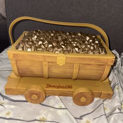 Disneyland 60th Popcorn Bucket Goldmine Cart 