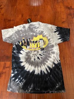 Bendy and the Ink Machine Hot Topic Tie Dye T-Shirt Gray Black NWT Size Medium