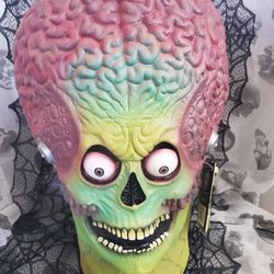 Mars Attacks Soldier Martian Full Head Latex Costume Mask By Trick Or Treat studios New