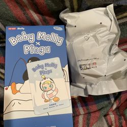Popmart Baby Molly X Pingu Plush Pendants