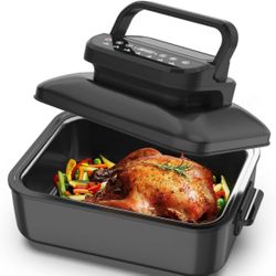 Geek Chef Air Fryer & Electric Indoor Grill Combo, Indoor Tabletop Grill & Griddle