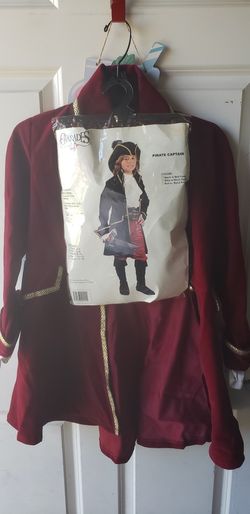 Captain Hook Costume Kids Size Small 6-8