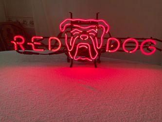Red Dog Neon Beer Sign
