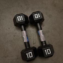 Two 10lb Dumbbells