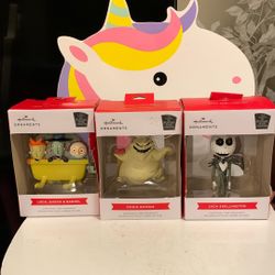Disney The Nightmare Before Christmas Lock, Shock & Bartel, OOGIE Boogie, Jack Skellington Ornaments 6.00 each Pick The One You Want
