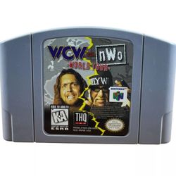 WCW vs. NWO World Tour (Nintendo 64, 1997) Authentic Cart Only N64 Tested 