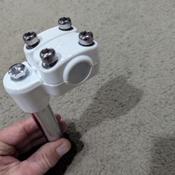 WHITE BMX BICYCLES GOOSENECK/STEM 22.2 MM