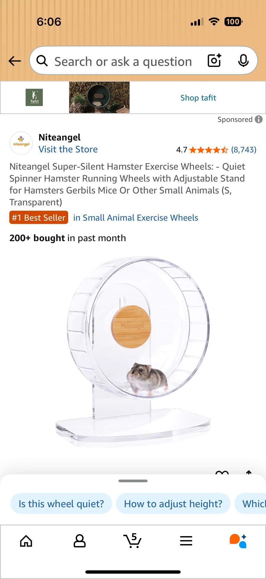 New Silent Wheel For Hamster 