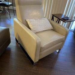 Beige  Faex  Leather . 