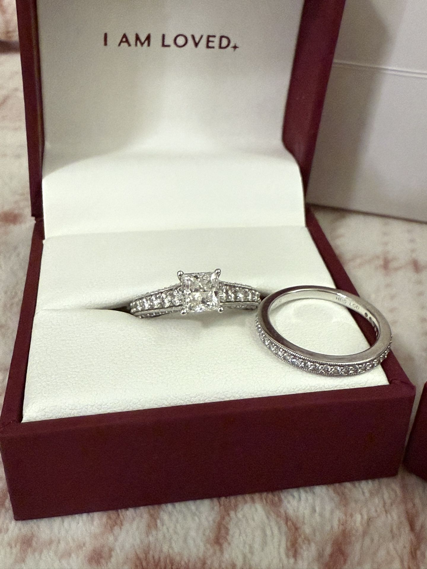 New Helzberg 14KW 2 1/2 Carat Bridal Diamond Ring Set
