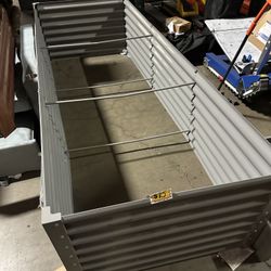 New 4’x8’x2’ Galvanized Steel Rust-Resistant Planter Box for Outdoor Gardening