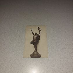 EXTREMELY RARE VINTAGE ART INSTITUTE OF CHICAGO VICTORY BY EVELYN BEATRICE LONGMAN UNUSED POSTCARD 